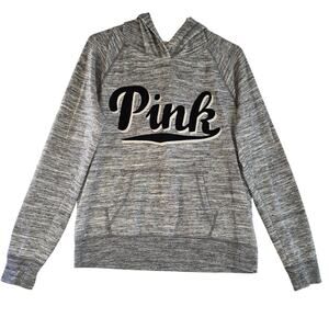 Victoria's Secret PINK Gray Heathered Hoodie Size M